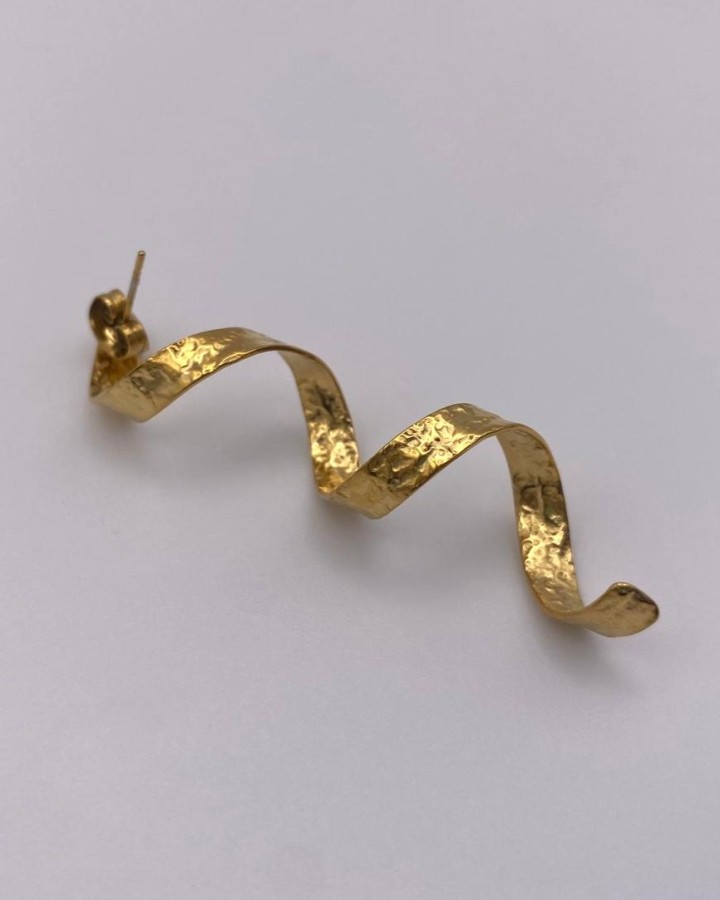 PENDIENTES LARGOS ESPIRAL - ACERO INOXIDABLE