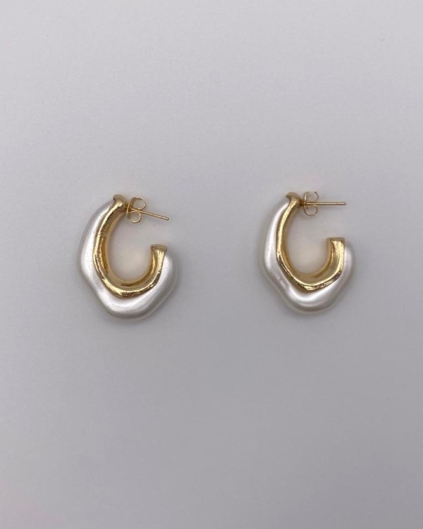 PENDIENTES VINTAGE CON PERLA