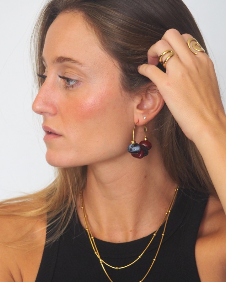 AROS GRANDES CON BOLAS DE RESINA