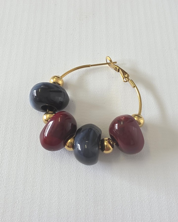 AROS GRANDES CON BOLAS DE RESINA