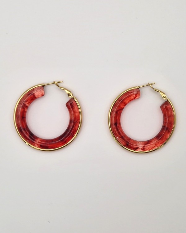 AROS DORADOS COLORES EFECTO MÁRMOL - ACERO INOXIDABLE