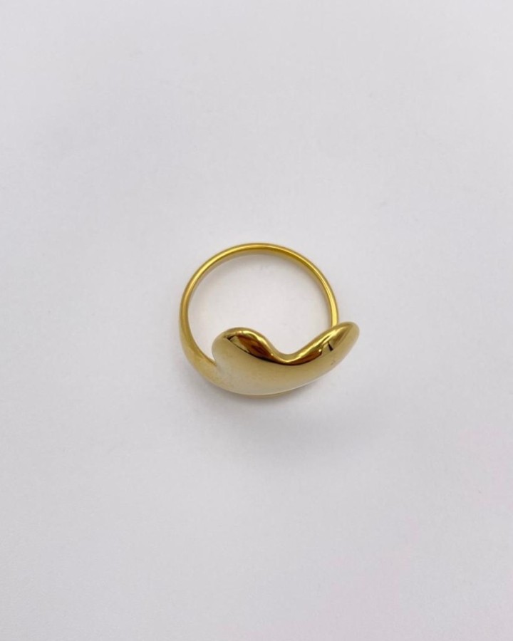 ANILLO AJUSTABLE CORAZÓN ANCHO - ACERO INOXIDABLE