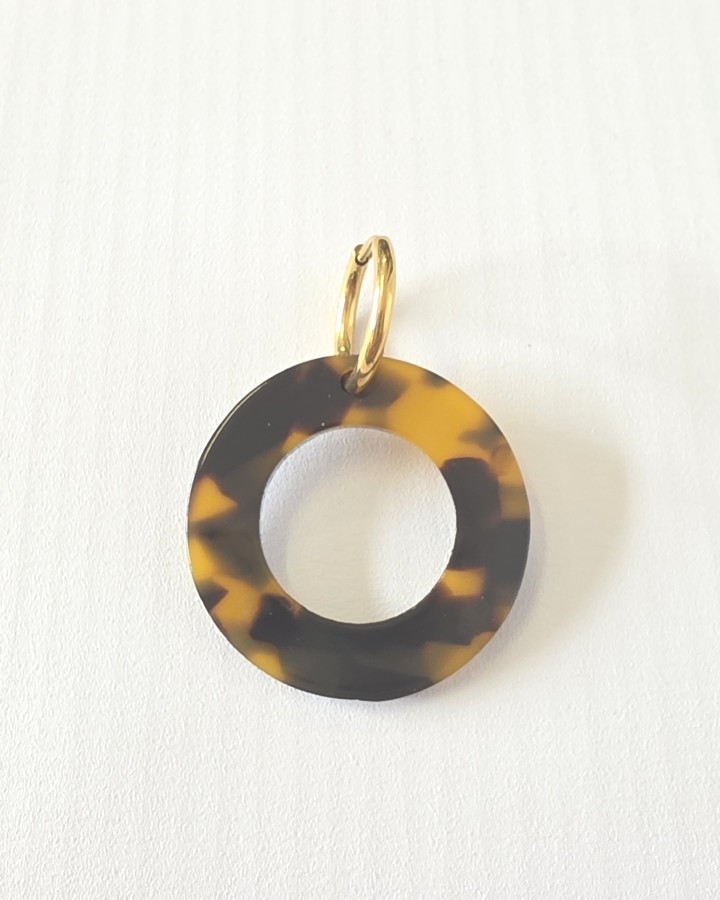 PENDIENTES CÍRCULO ANIMAL PRINT