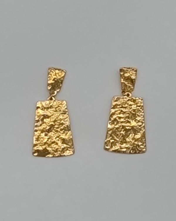 PENDIENTES DOBLES TEXTURA - ACERO INOXIDABLE