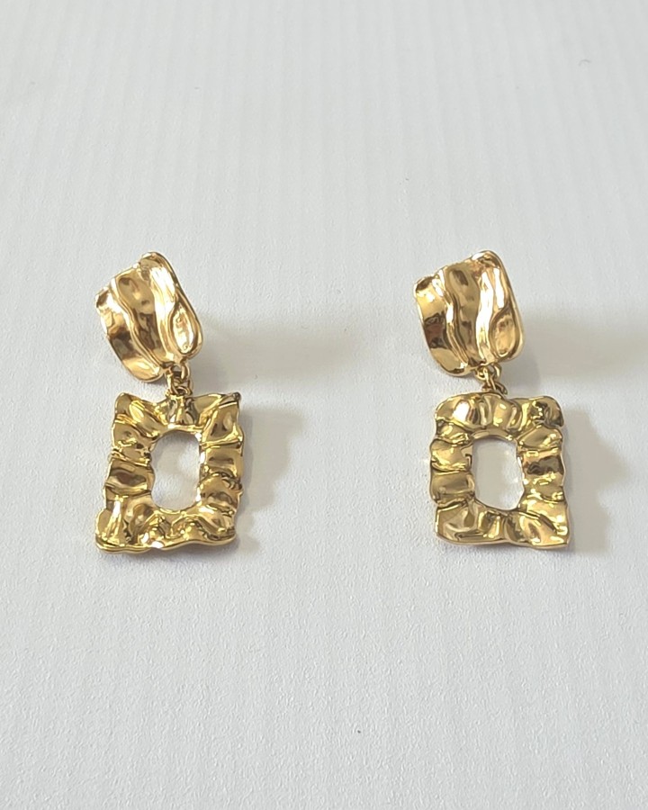 PENDIENTES DOBLES VINTAGE - ACERO INOXIDABLE