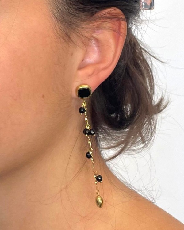 PENDIENTES LARGOS CASCADA - ACERO INOXIDABLE