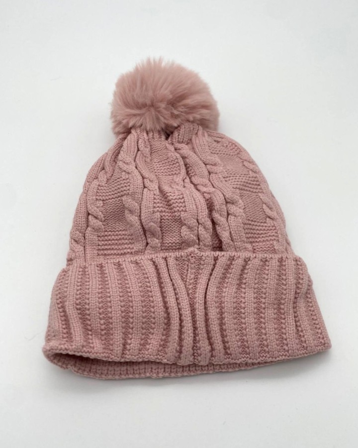 GORRO DE PUNTO TRENZADO