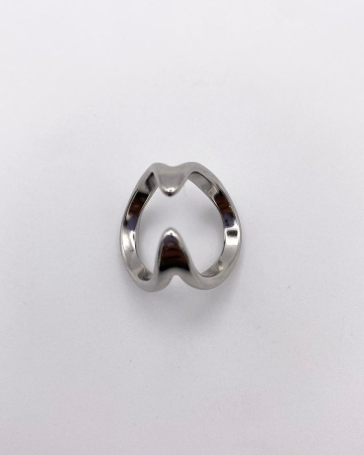 ANILLO AJUSTABLE DOBLE ABIERTO - ACERO INOXIDABLE