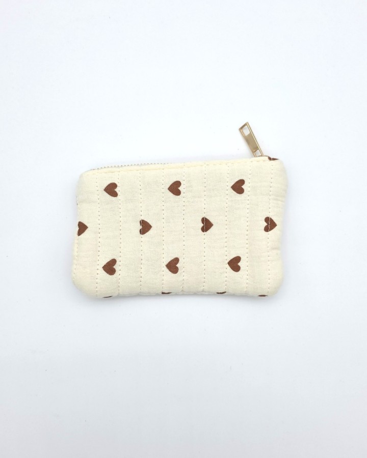 MONEDERO DE TELA ACOLCHADO