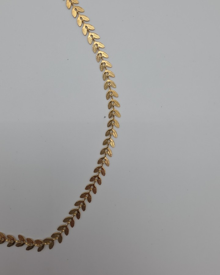 COLLAR ESPIGA - ACERO INOXIDABLE