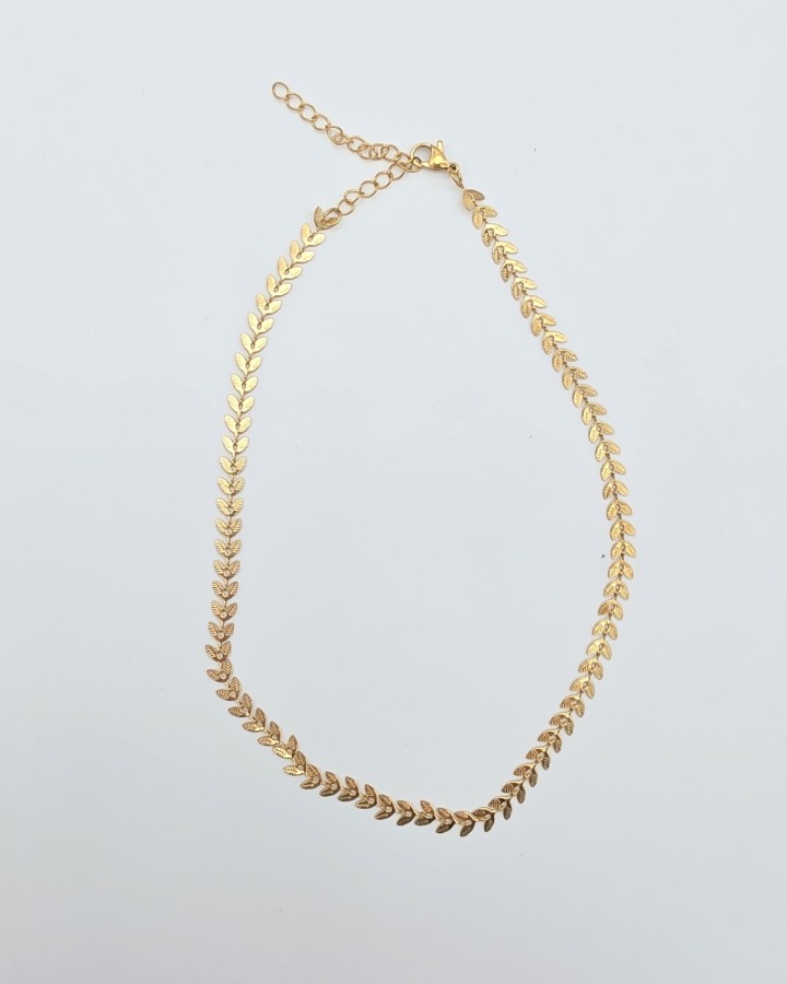 COLLAR ESPIGA - ACERO INOXIDABLE