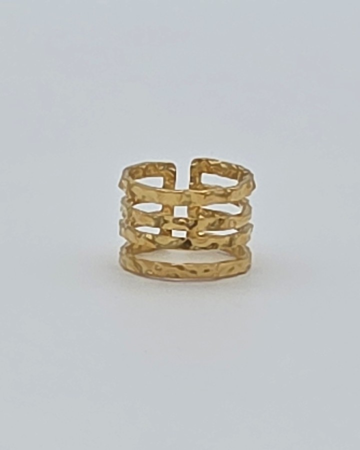 ANILLO AJUSTABLE TEXTURA - ACERO INOXIDABLE