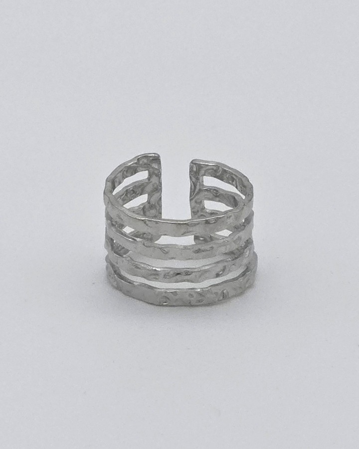ANILLO AJUSTABLE TEXTURA - ACERO INOXIDABLE