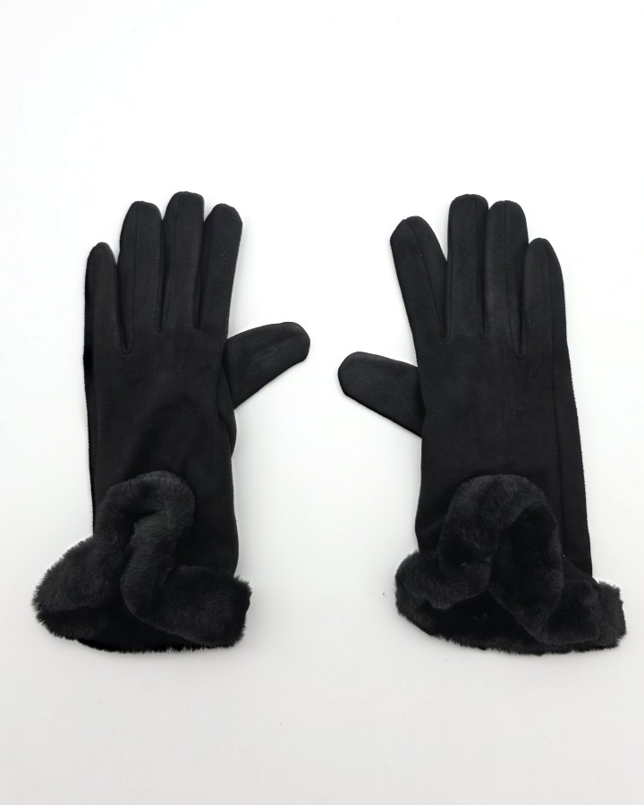 GUANTES CON PUÑO DE PELO