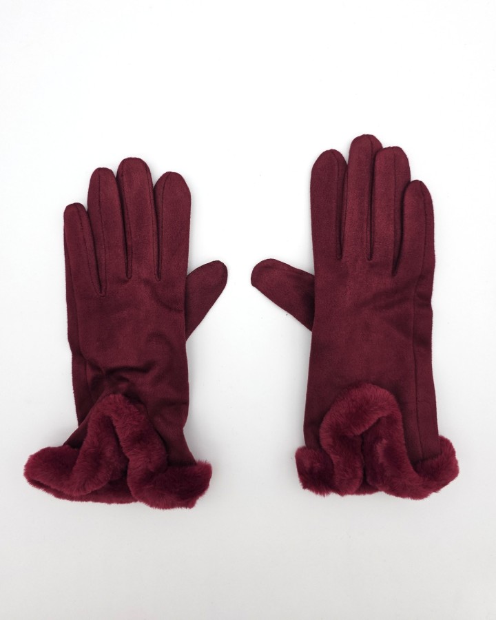 GUANTES CON PUÑO DE PELO