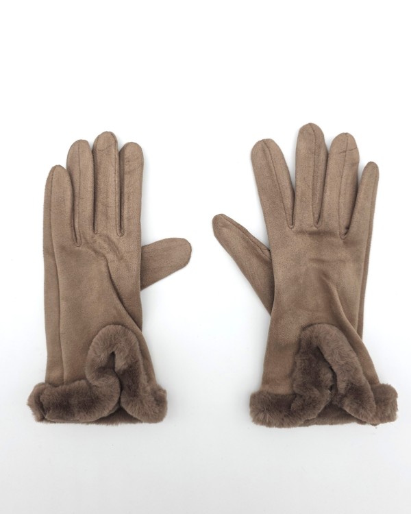 GUANTES CON PUÑO DE PELO