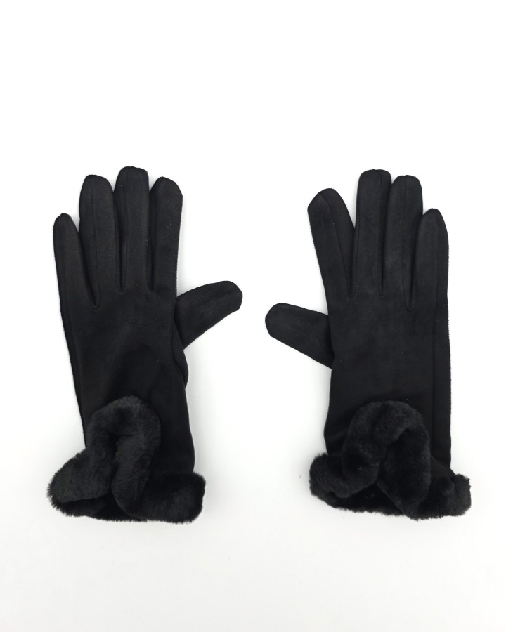 GUANTES CON PUÑO DE PELO