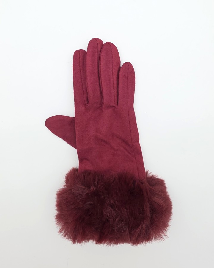 GUANTES CON PUÑO DE PELO