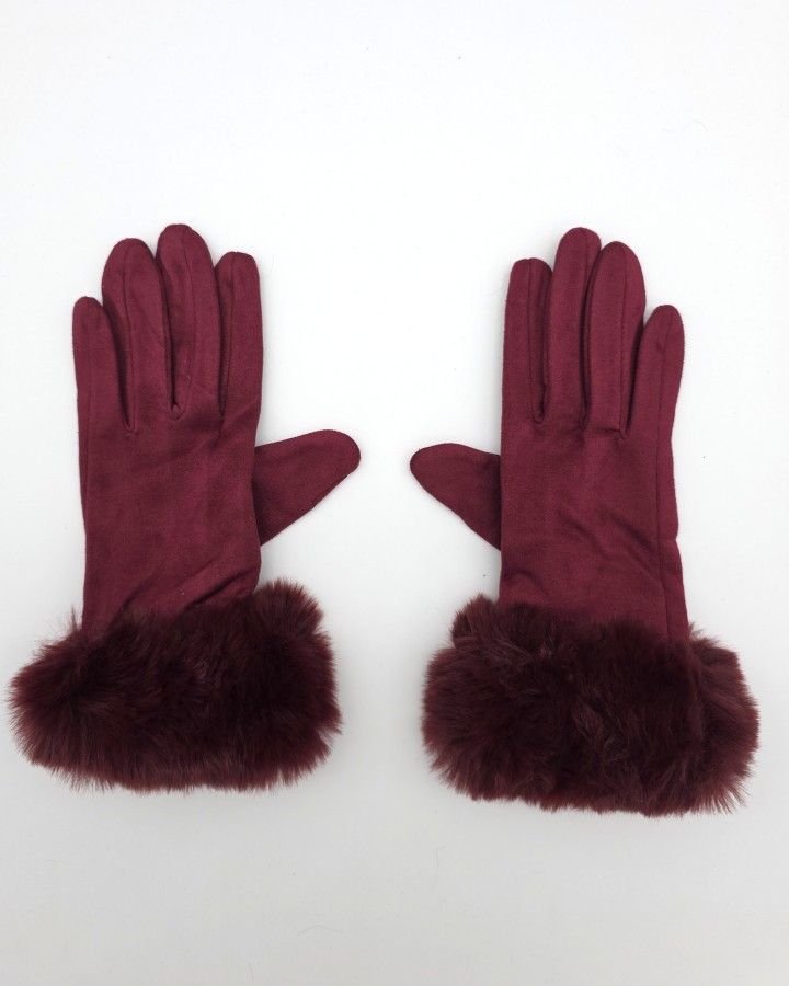GUANTES CON PUÑO DE PELO