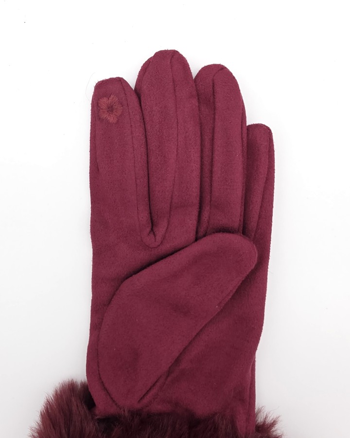 GUANTES CON PUÑO DE PELO