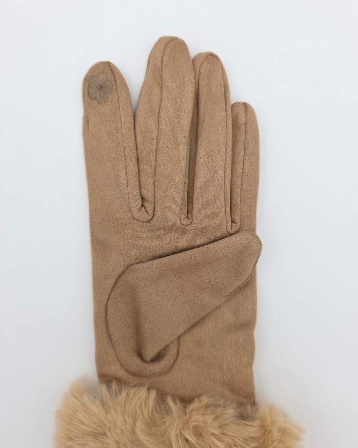 GUANTES CON PUÑO DE PELO