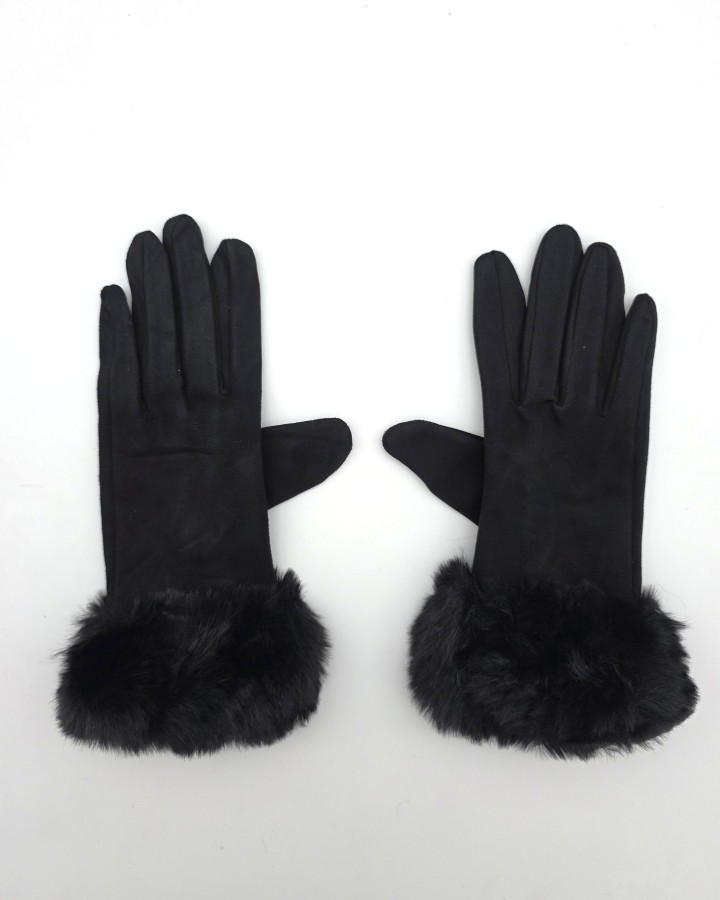 GUANTES CON PUÑO DE PELO
