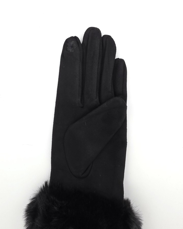 GUANTES CON PUÑO DE PELO
