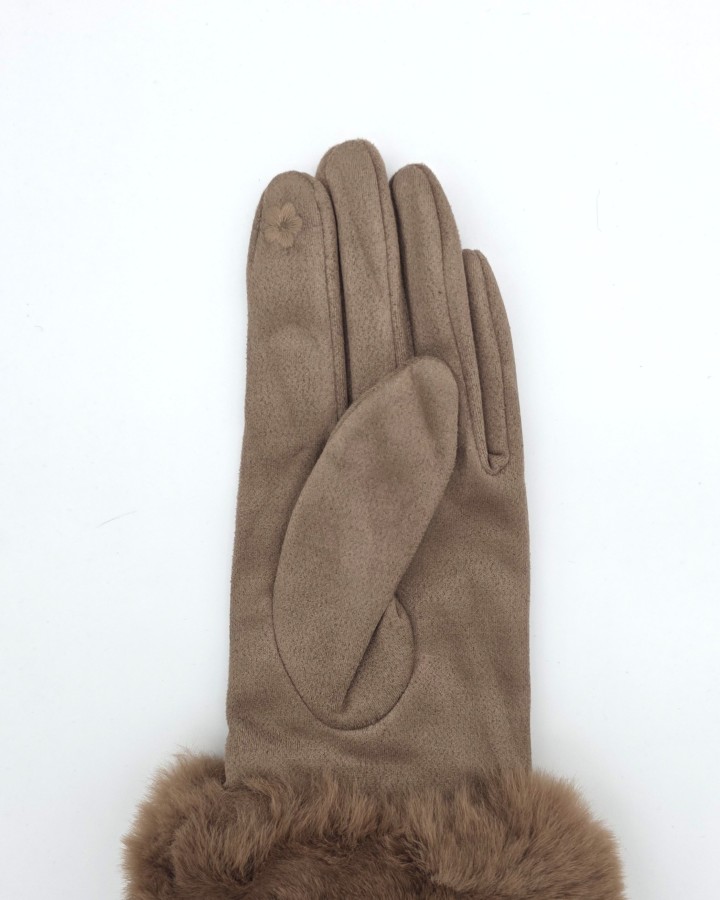 GUANTES CON PUÑO DE PELO