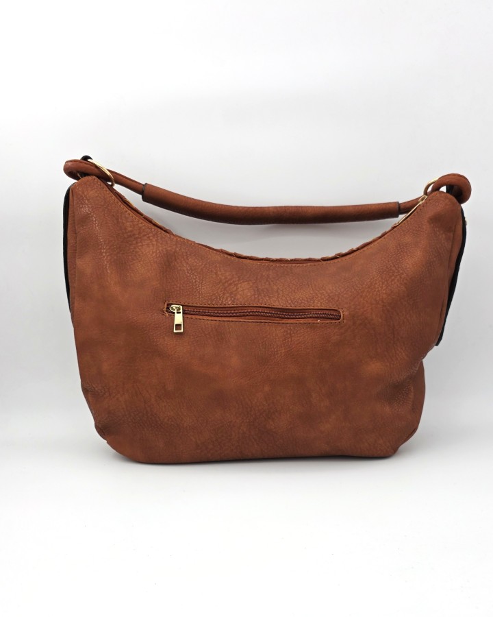 BOLSO DE HOMBRO EFECTO TRENZADO