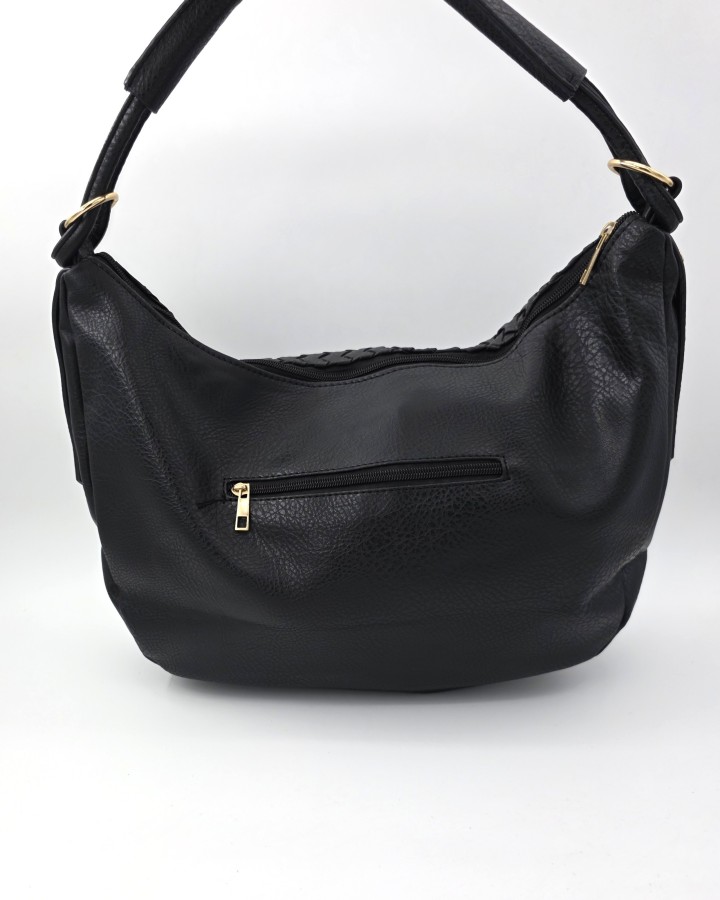 BOLSO DE HOMBRO EFECTO TRENZADO