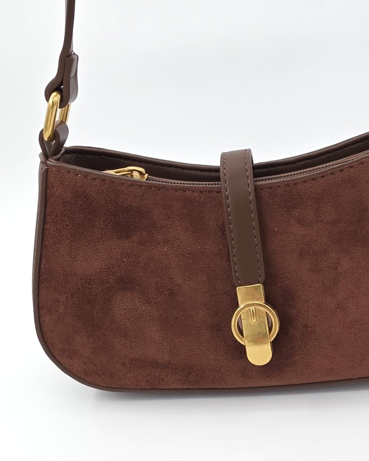 BOLSO DE HOMBRO MINI EFECTO ANTE