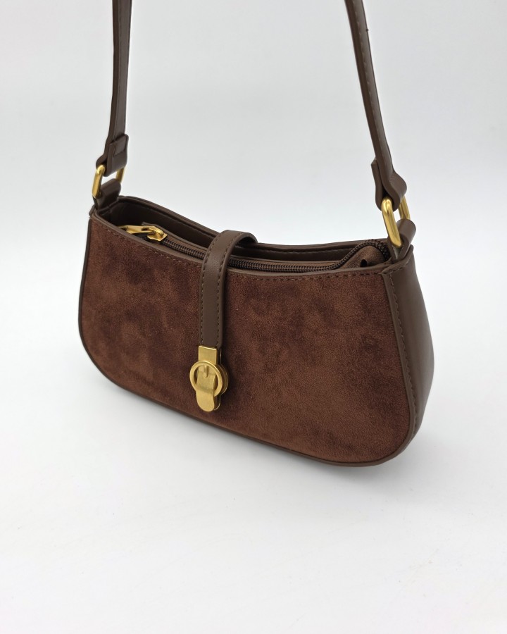 BOLSO DE HOMBRO MINI EFECTO ANTE