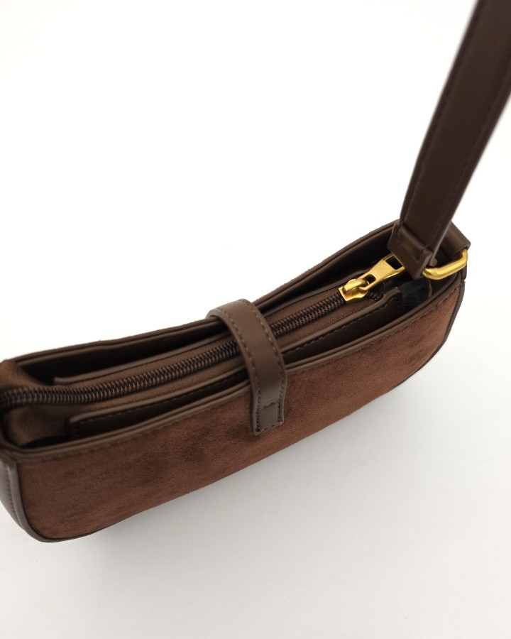 BOLSO DE HOMBRO MINI EFECTO ANTE