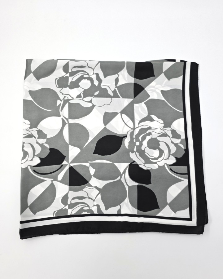 PAÑUELO CUADRADO FLORES ABSTRACTAS
