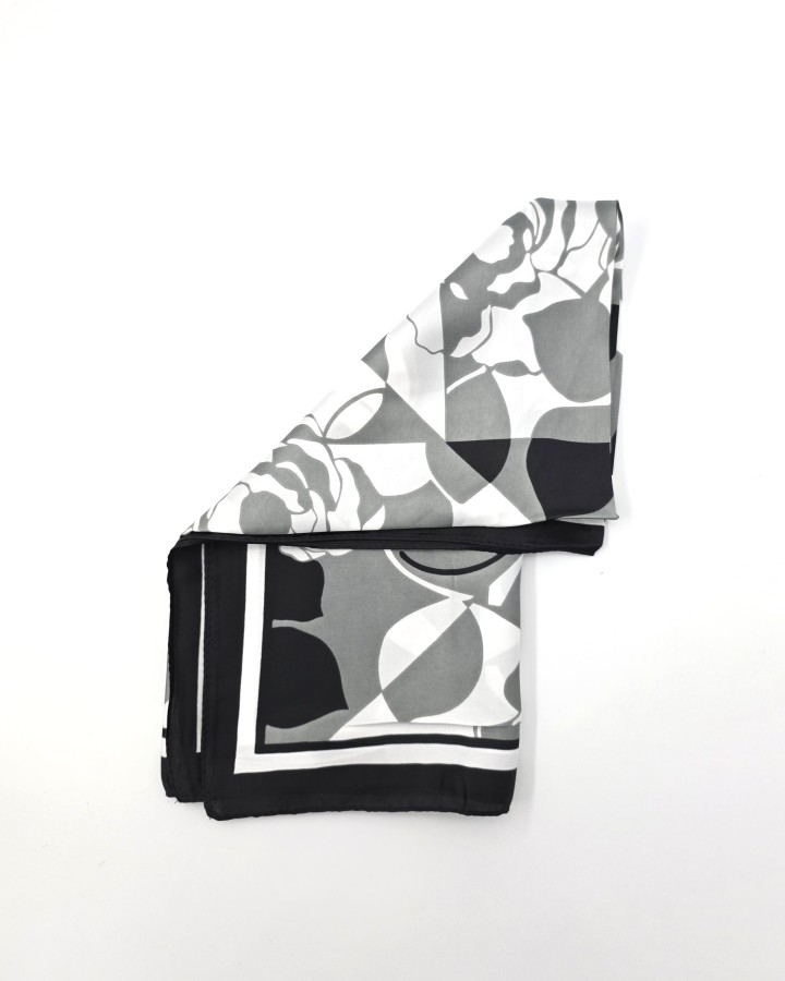 PAÑUELO CUADRADO FLORES ABSTRACTAS