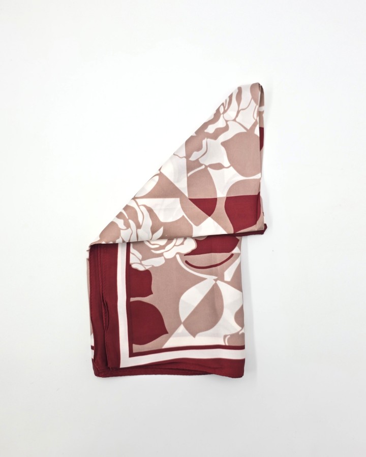 PAÑUELO CUADRADO FLORES ABSTRACTAS