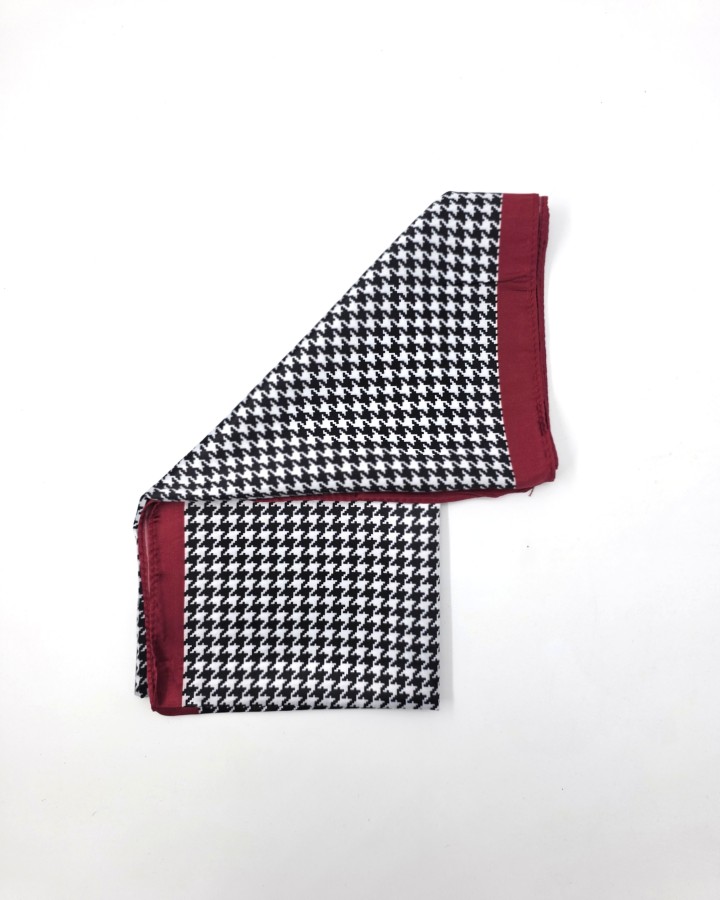 PAÑUELO CUADRADO EFECTO PATA DE GALLO