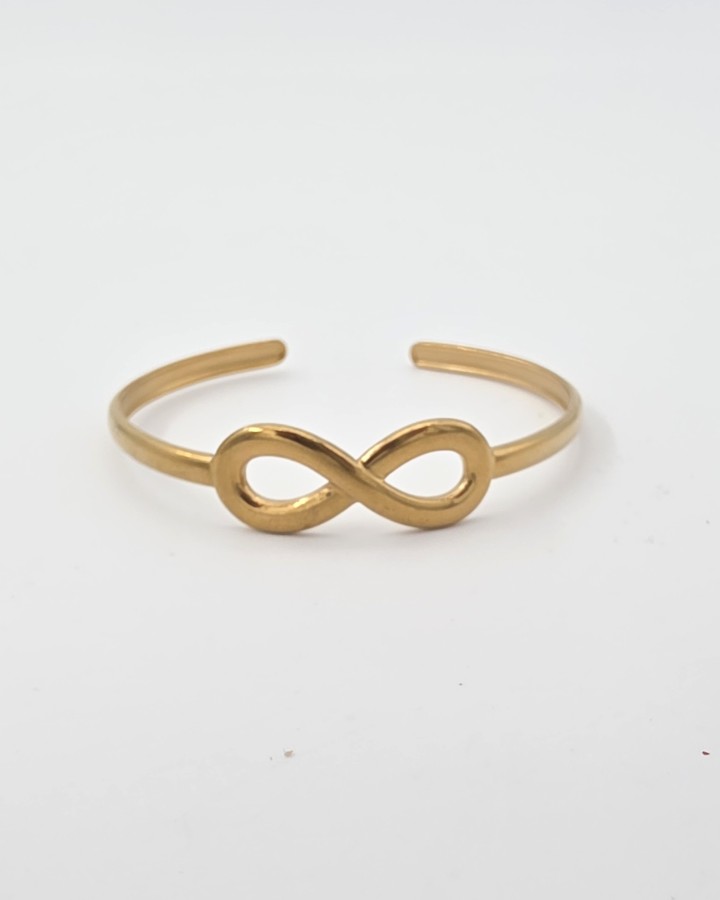 PULSERA RÍGIDA INFINITO - ACERO INOXIDABLE