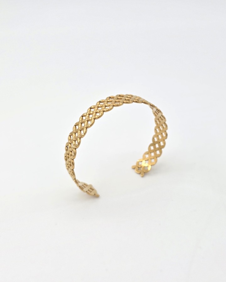 PULSERA RÍGIDA RED - ACERO INOXIDABLE