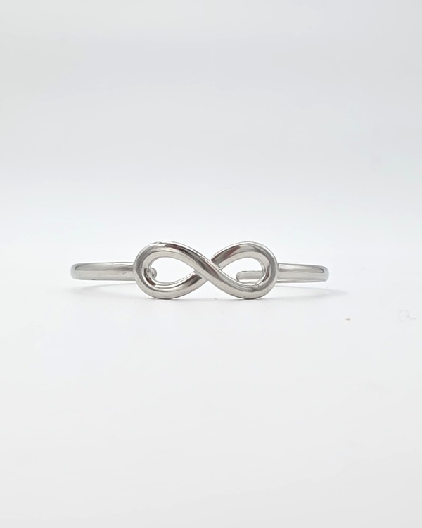 PULSERA RÍGIDA INFINITO - ACERO INOXIDABLE