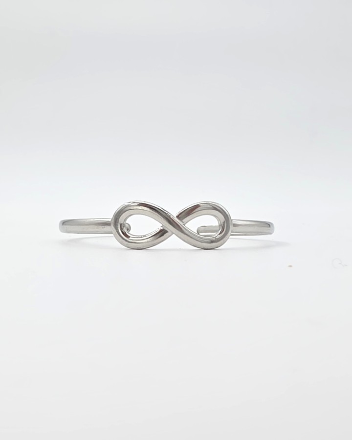 PULSERA RÍGIDA INFINITO - ACERO INOXIDABLE