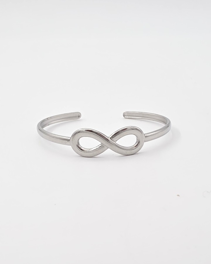 PULSERA RÍGIDA INFINITO - ACERO INOXIDABLE