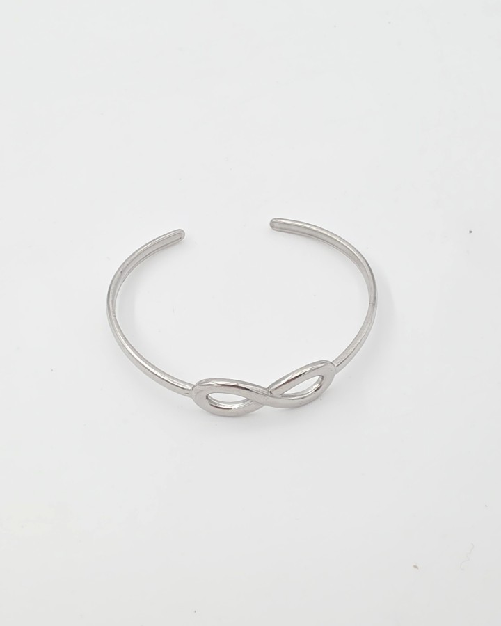 PULSERA RÍGIDA INFINITO - ACERO INOXIDABLE