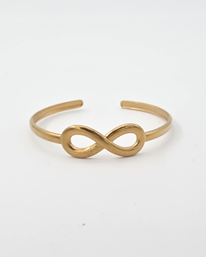 PULSERA RÍGIDA INFINITO - ACERO INOXIDABLE
