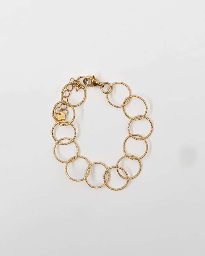 PULSERA CÍRCULOS ENTRELAZADOS - ACERO INOXIDABLE