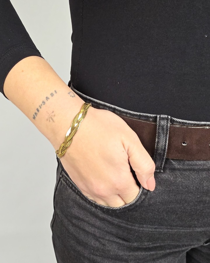 PULSERA TRENZA - ACERO INOXIDABLE