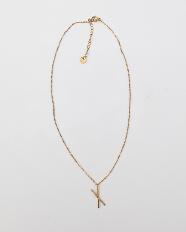 COLLAR CRUZ - ACERO INOXIDABLE