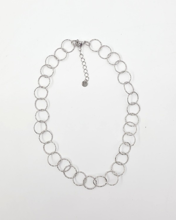 COLLAR CÍRCULOS ENTRELAZADOS - ACERO INOXIDABLE