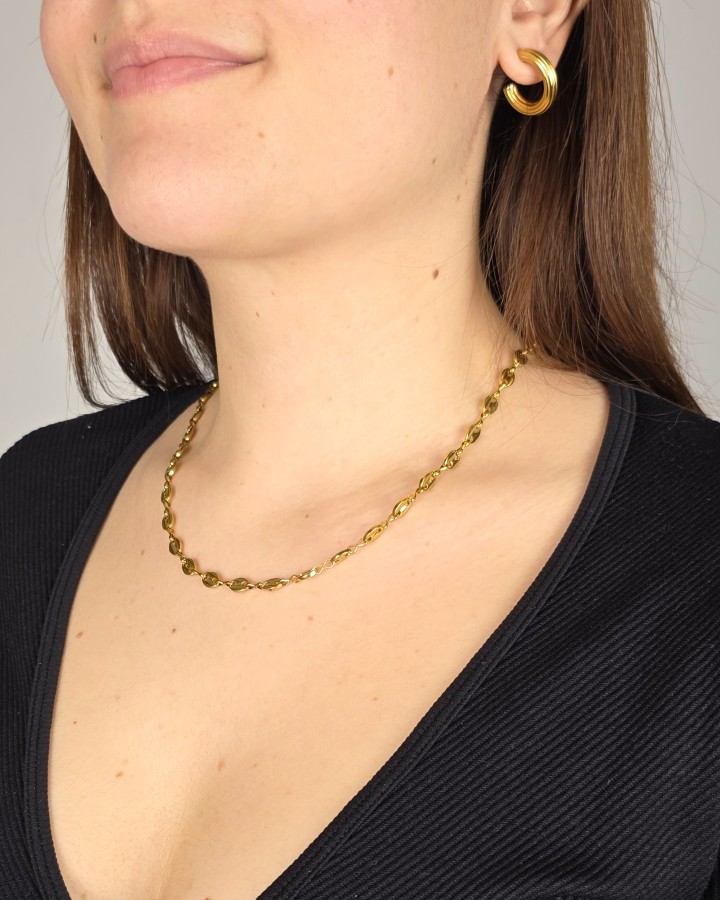 COLLAR CADENA HEBILLAS - ACERO INOXIDABLE