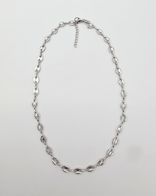 COLLAR CADENA HEBILLAS - ACERO INOXIDABLE